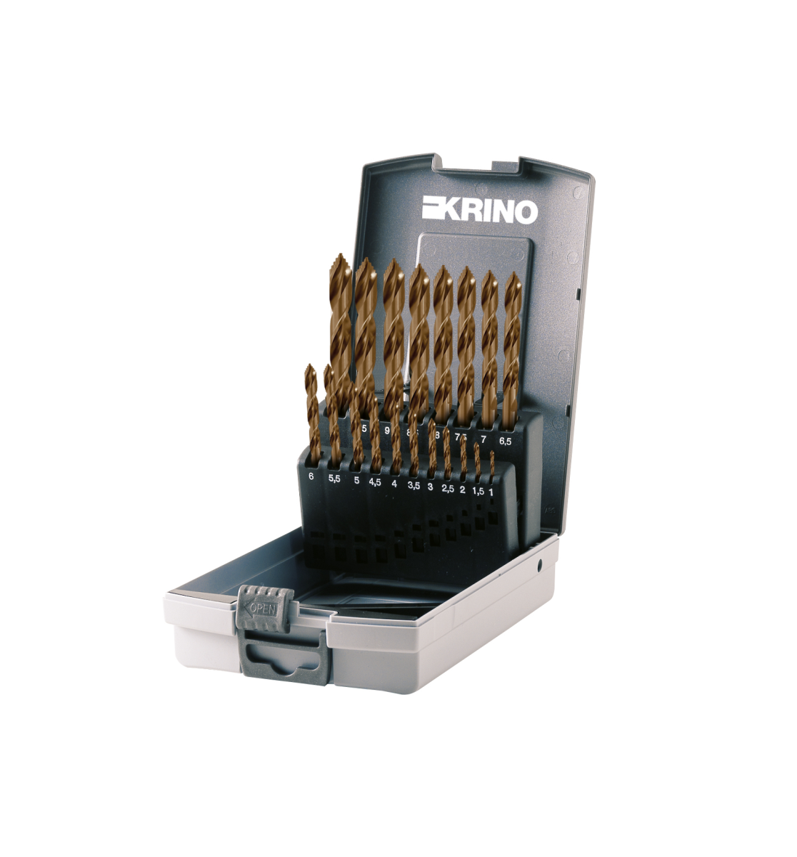 KRINO ASSORTIMENTO PUNTE RETTIFICATE DIN338 STEP+ 1-10X0,5 19PZ