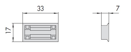 CISA INSERTO PER RULLO IN NYLON PER PROFILI R40