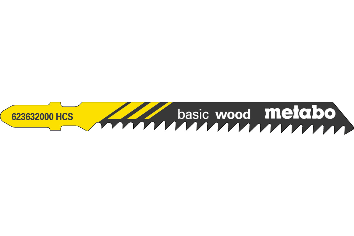 METABO "BASIC WOOD" 5 LAME PER SEGHETTO ALTERNATIVO PER LEGNO