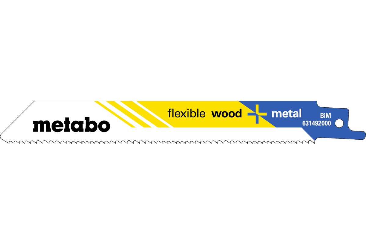 METABO "FLEXIBLE WOOD + METAL" 5 LAME PER SEGHE DIRITTE