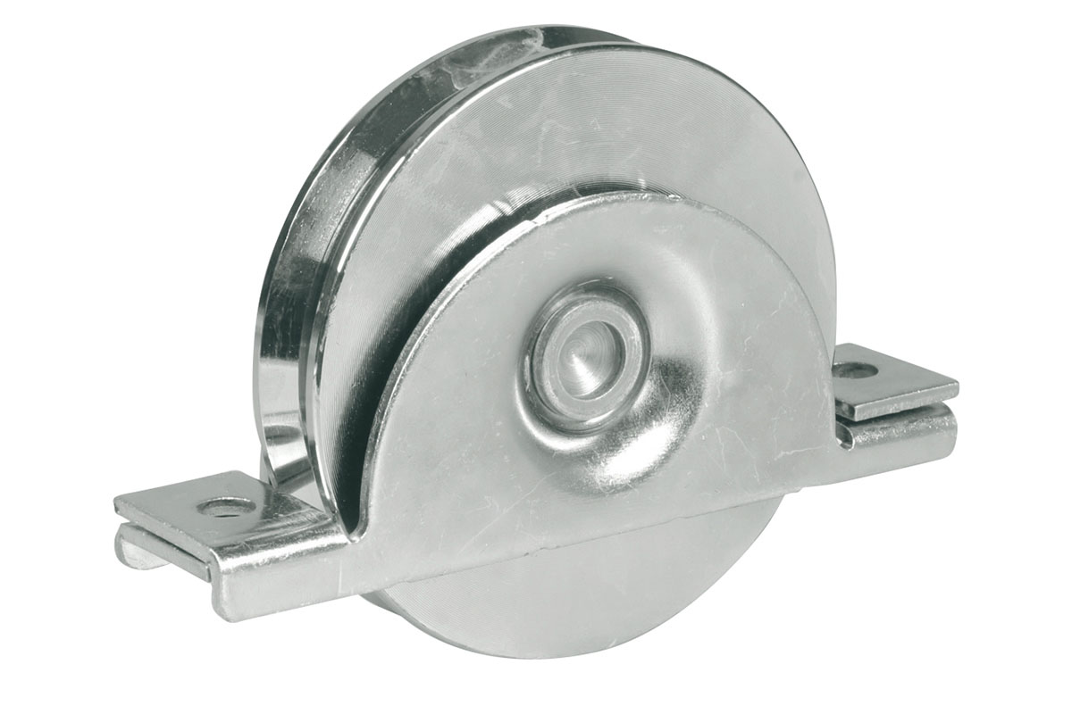 IBFM RUOTA CON SUPPORTO INTERNO A 2 CUSCINETTI GOLA TONDA Ø 20mm