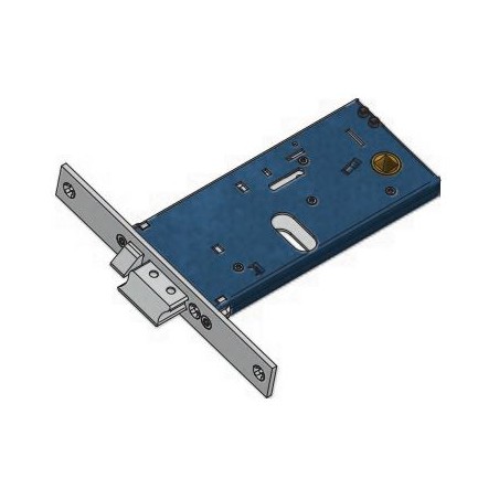 OMEC SERRATURA ELETTRICA SOLO SCROCCO PER CILINDRO OVALE CON FRONTALE DA 22mm