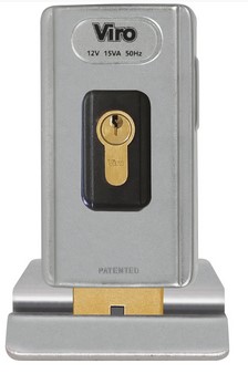 VIRO SERRATURA ELETTRICA PER CANCELLI PER CILINDRO SAOGMATO CON INCONTRO A TERRA